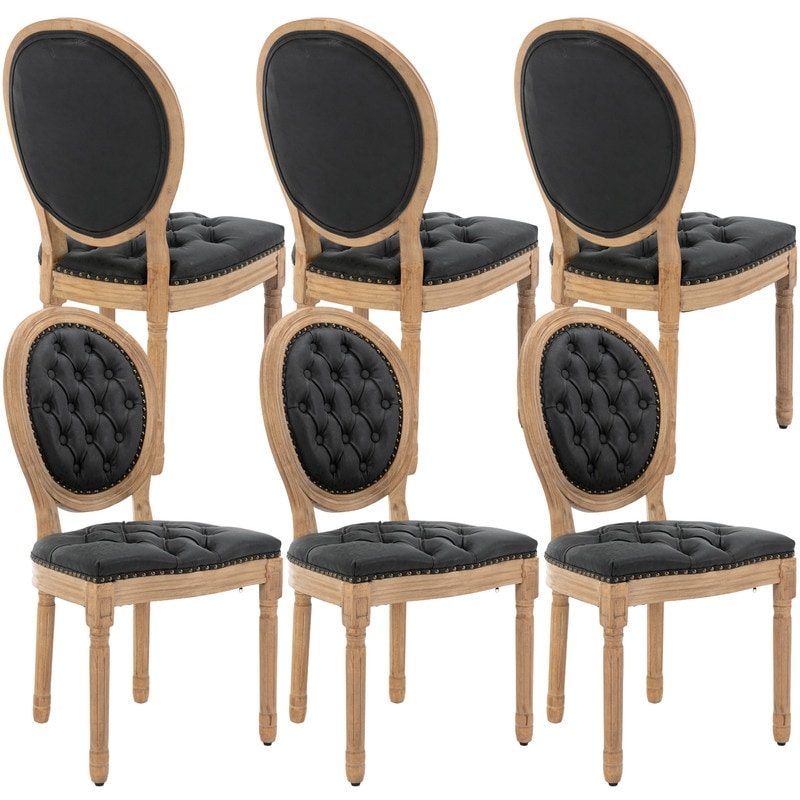 French Velvet Tufted Dining Chair (Set of 6)