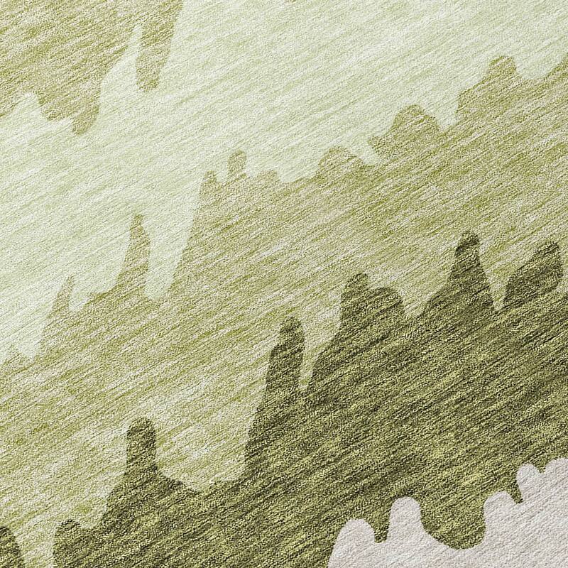 Machine Washable Indoor/ Outdoor Chantille Abstract Ombre Rug