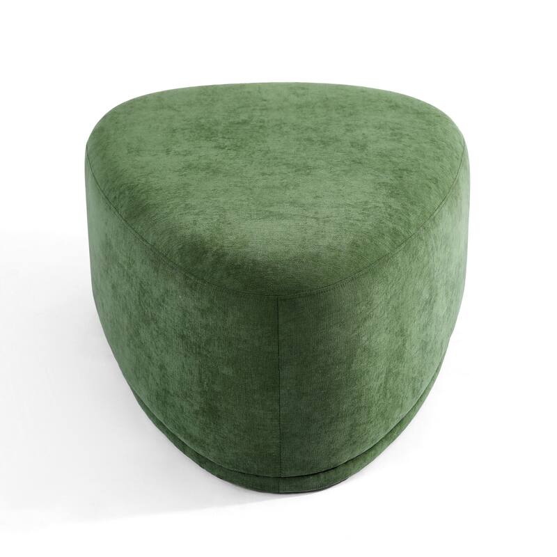 Modern Triangular Upholstered Accent Ottoman