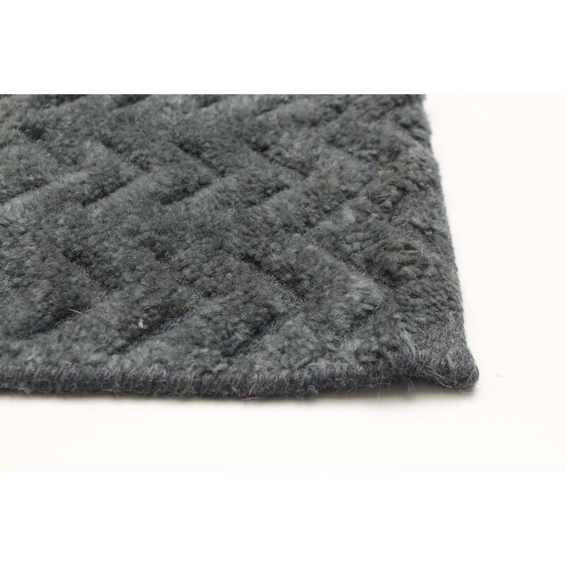 ECARPETGALLERY Hand-knotted Tangier Teal Wool Rug - 2'11 x 4'11