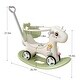 preview thumbnail 2 of 20, Rocking Horse for Toddlers, Balance Bike Ride On Toys with Push Handle,Backrest and Balance Board for Baby Girl and Boy