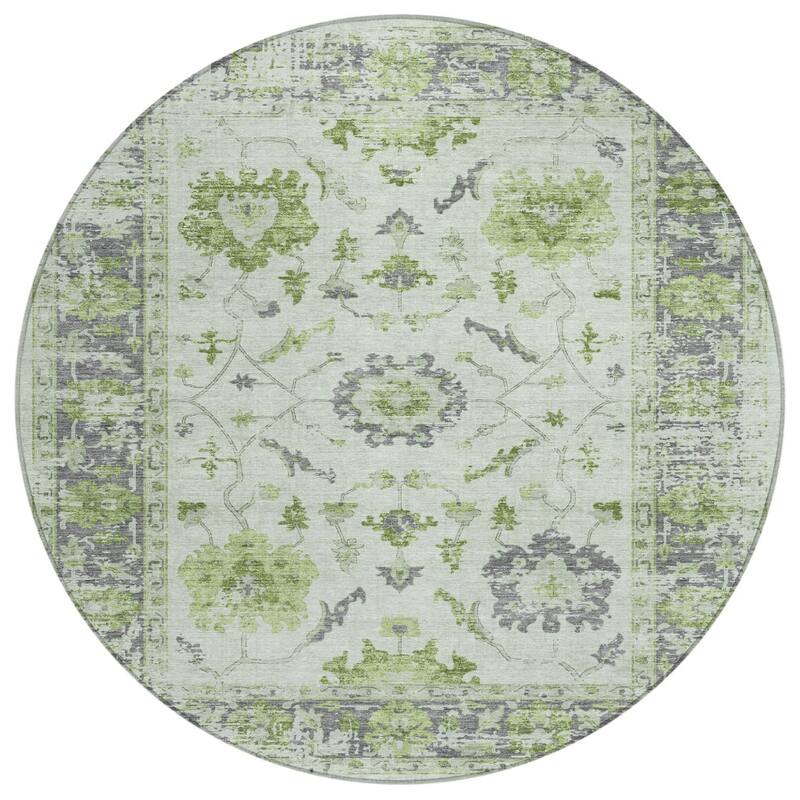 HomeRoots Floral Traditional Rectangle Outdoor Rug