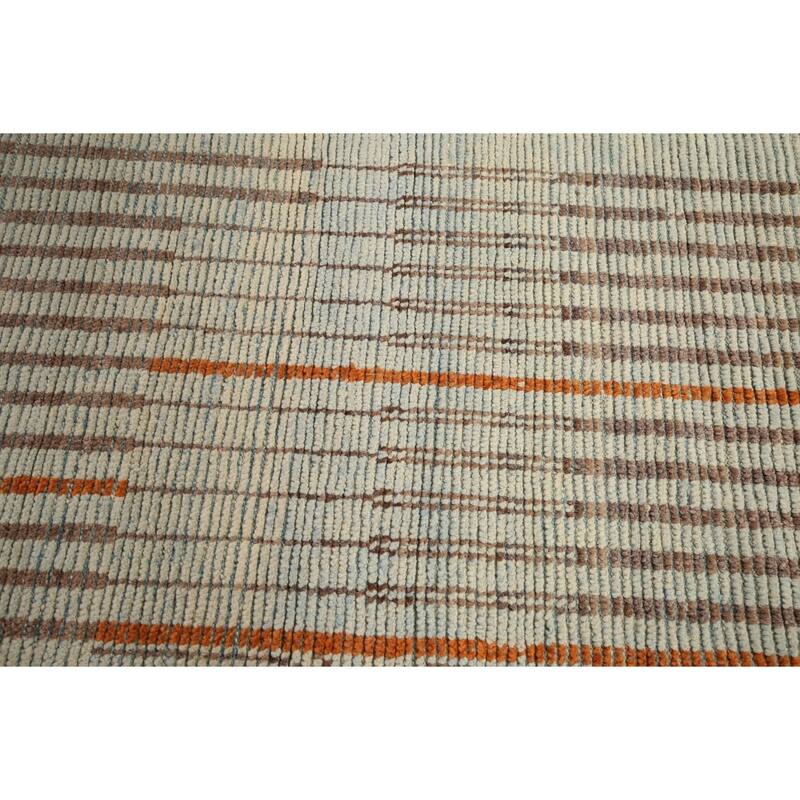 Abstract Moroccan Large Area Rug Handmade Wool Carpet - 11'9" x 15'10"
