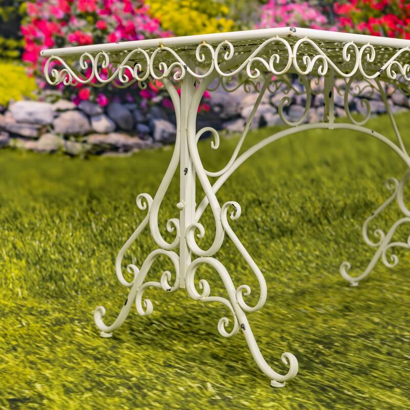 Five-Piece Metal Dining Set "Solebury" - 51.18" L x 33.07" W x 29.92" H