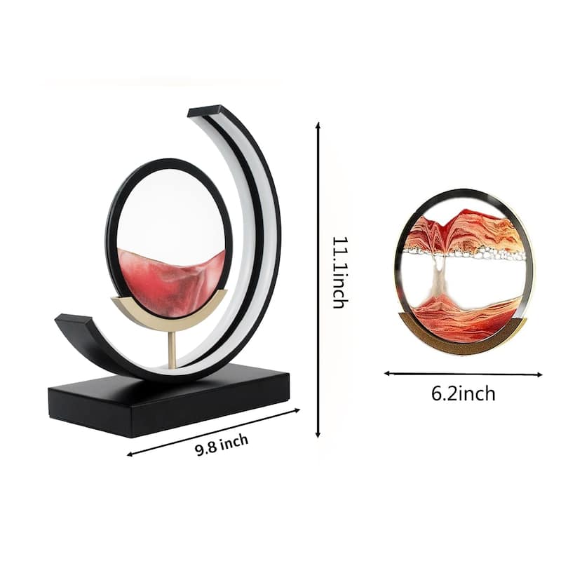 Moving Sand Painting Accent Table Lamp