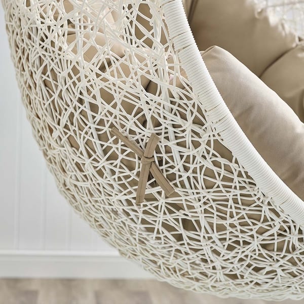 Balmoral Outdoor Grey Rattan with Mocha Cushioned StandAlone Hanging