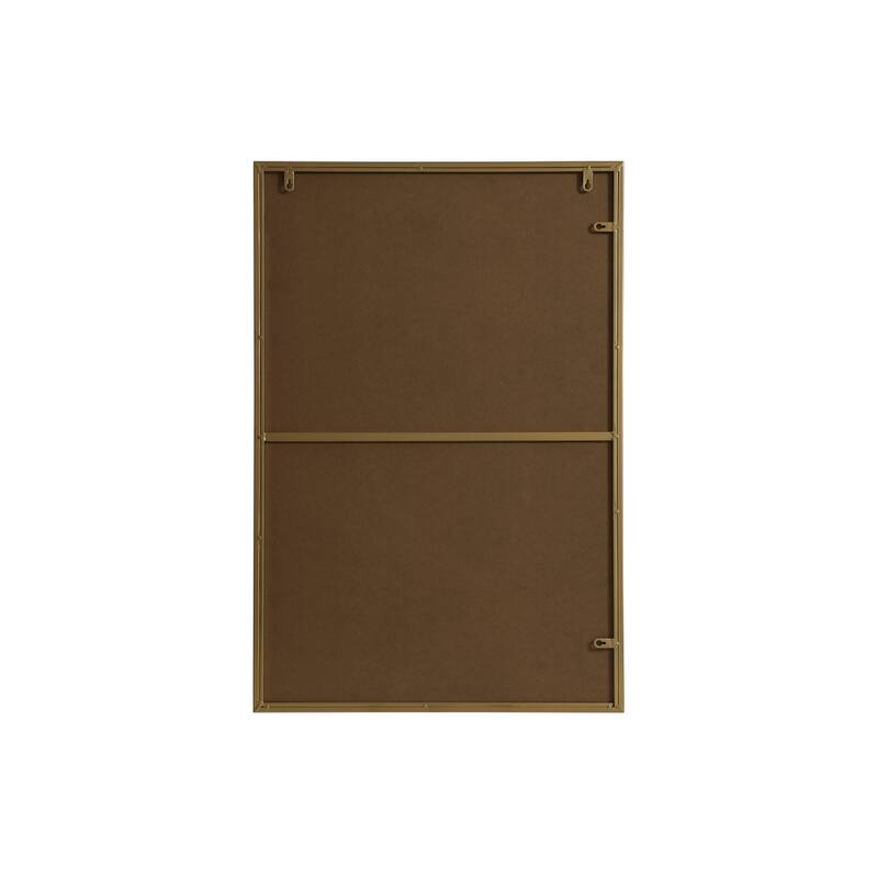 Indigo Home Metal Frame Rectangle Mirror 24x36 Inch
