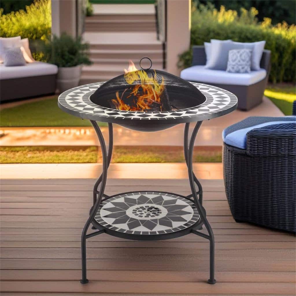 Outdoor Fire Pit Dining Table