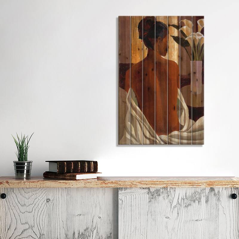 Morning Light Print On Wood by Keith Mallett - Multi-Color