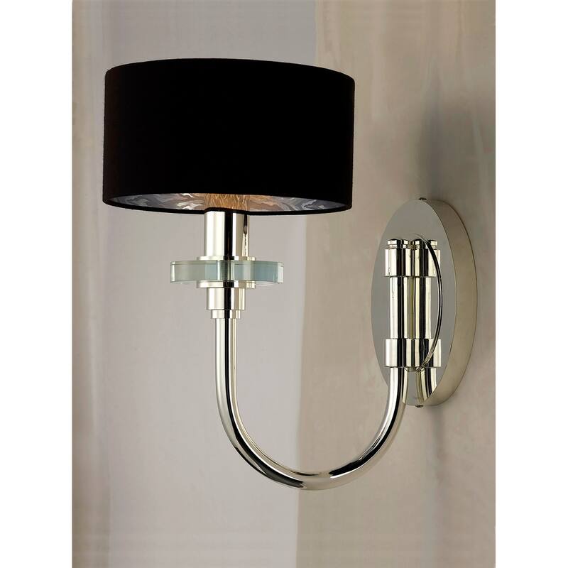 Studio M Manhattan Single Light 9" Tall Wall Sconce with Silk Shade