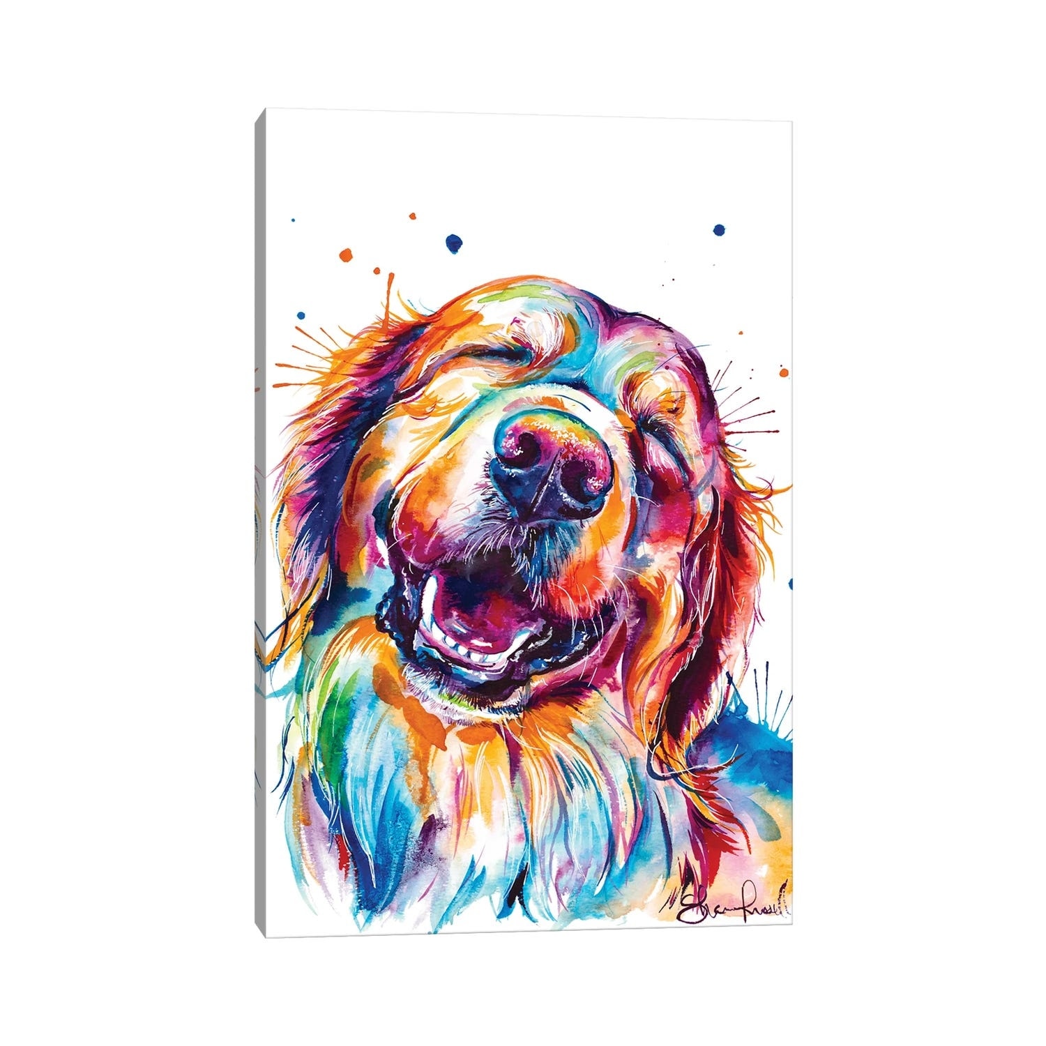 iCanvas "Golden Smile" by Weekday Best Canvas Print