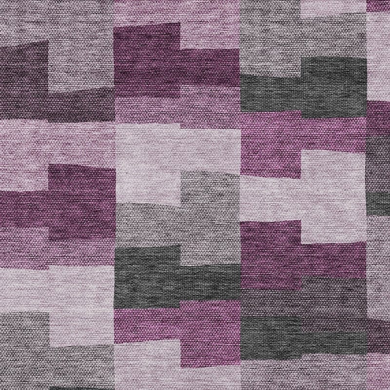HomeRoots Geometric Transitional Rectangle Outdoor Rug