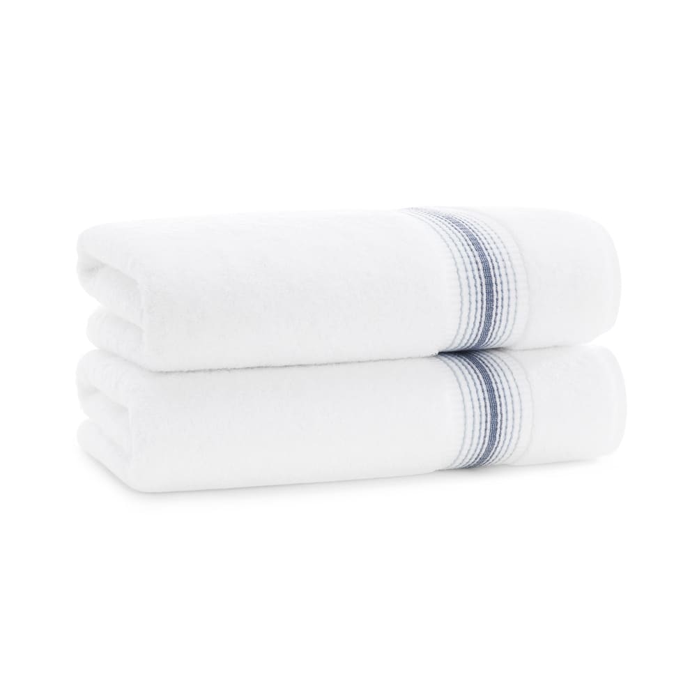 Aston & Arden Turkish Striped 2-Piece Bath Towels - 60x30