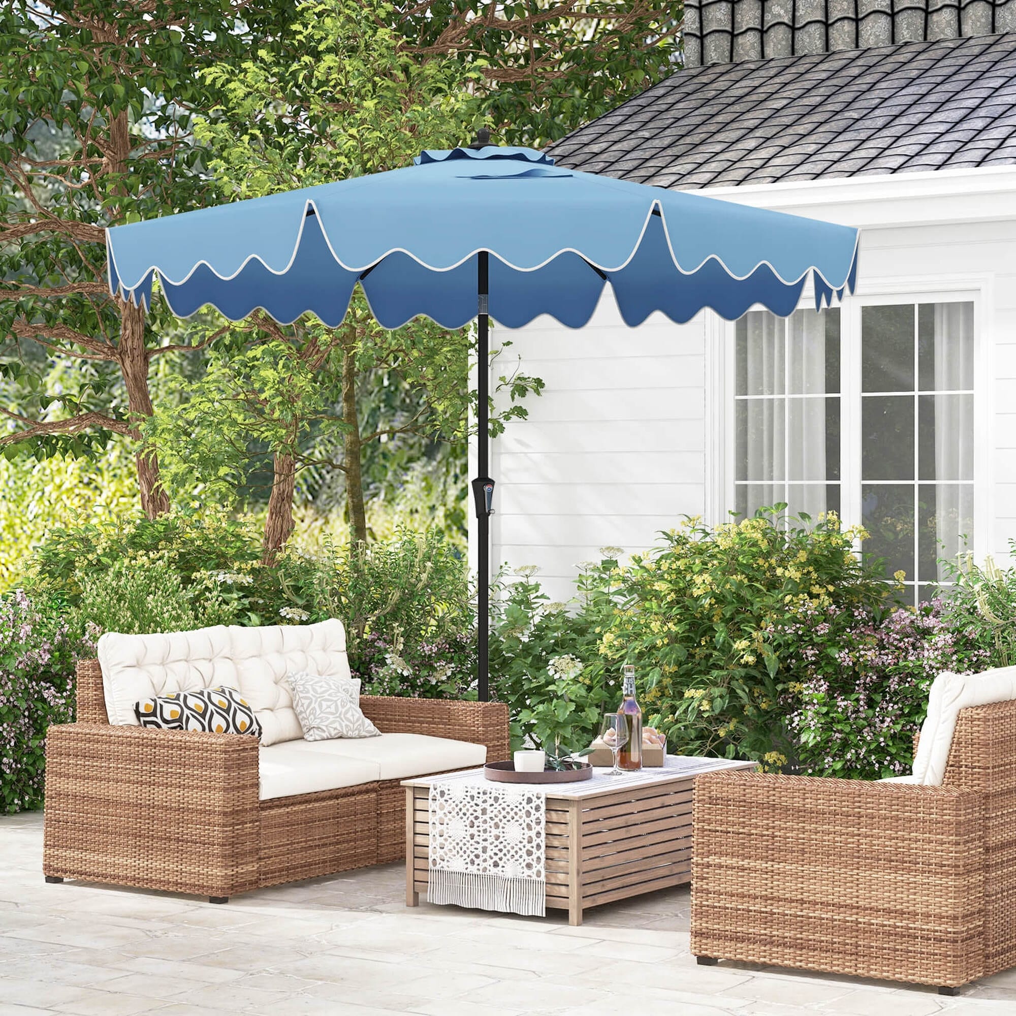 45 extension pole for hampton bay patio umbrella Premium Quality Patio Table Umbrella