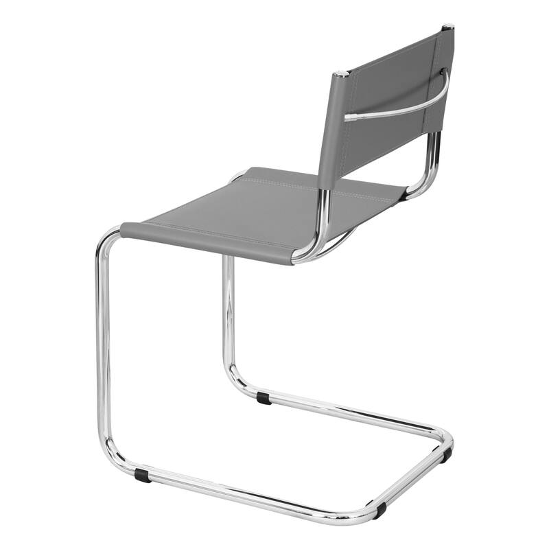 Breuer Chair Company Mart Stam Cantilever Side Chair w/ Chrome Frame (Various Bonded Leather Colors)