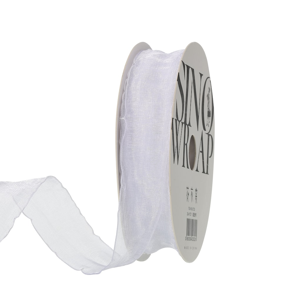 1 Inch 20 Yard Sheer Organza Ribbon Shimmer Chiffon Tulle Ribbons