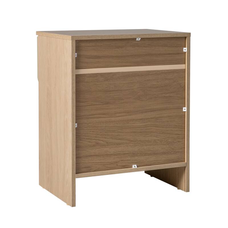 Middlebrook Designs Modern 1-Drawer Nightstand with Cubby