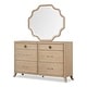 preview thumbnail 34 of 35, Furniture of America Kian Modern 6-Piece Natural Oak Solid Wood Panel Bedroom Set