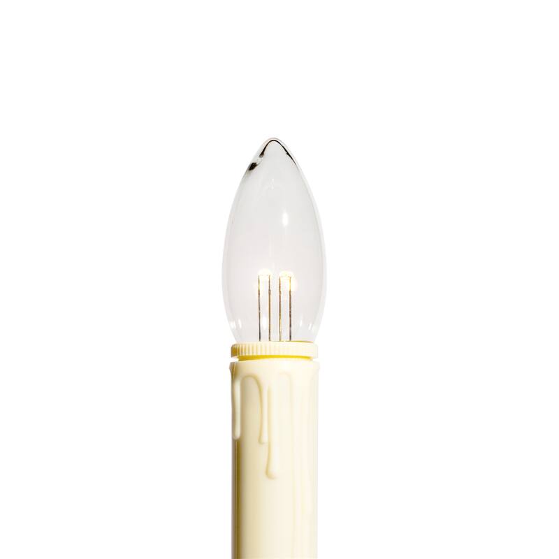Battery Operated Bi-Directional LED Adjustable Base Candle 4-pack