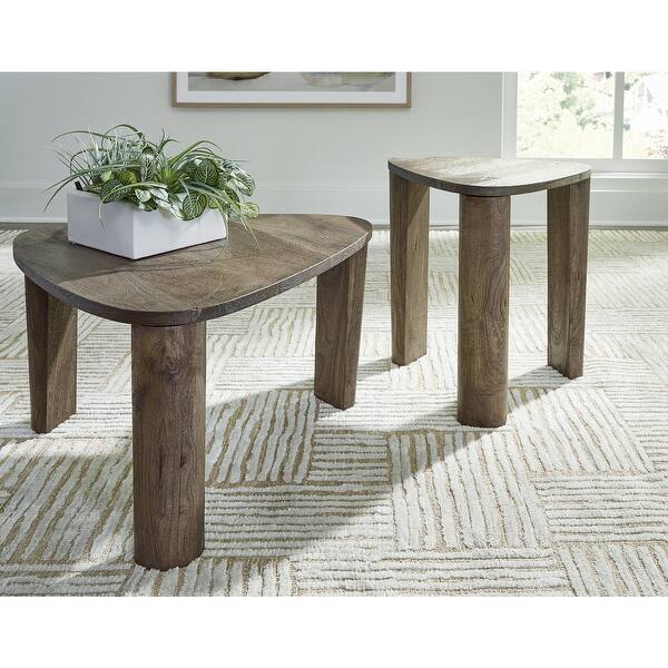 Reidport Accent Table (Set of 2) - Grayish Brown