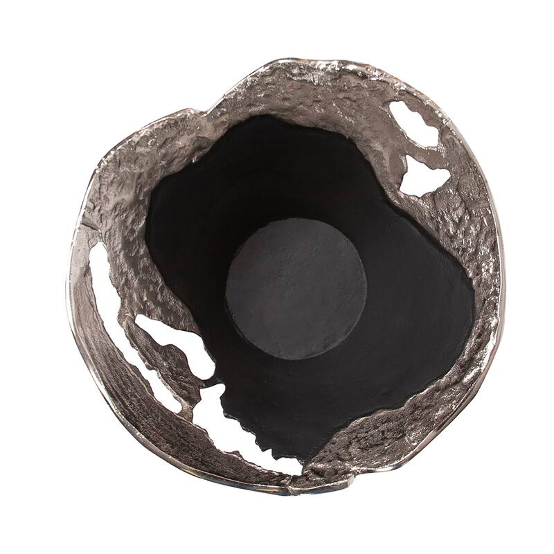 Allan Andrews Contemporary Nickel and Black Bowl, Small