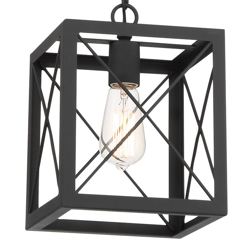 Kiro 1-light Modern Farmhouse Rectangle Pendant Light with UL Certified - N/A