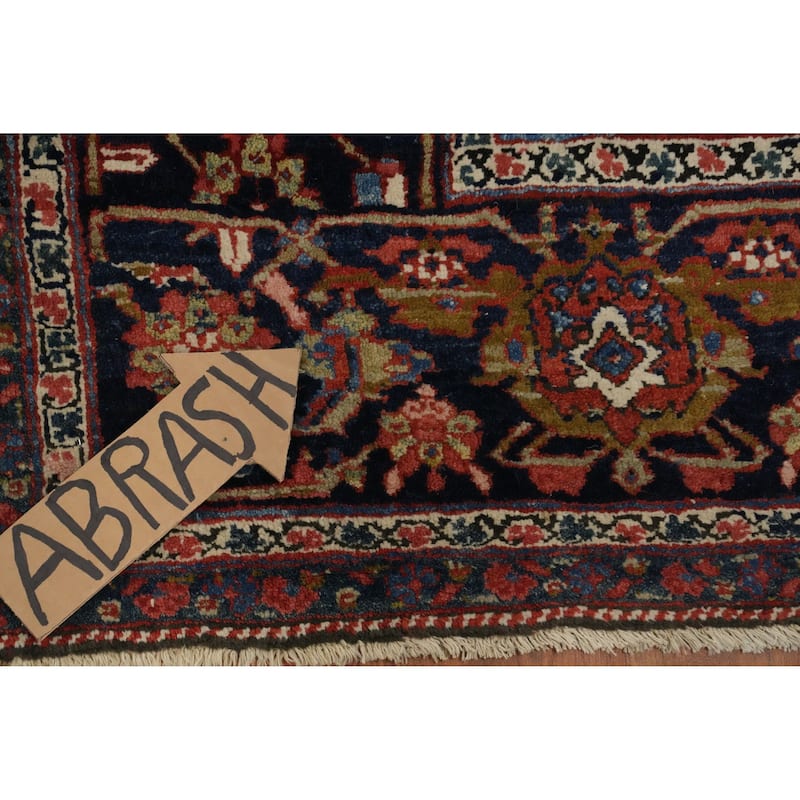 Hand Knotted Oriental 100% Wool Carpet Traditional All-Over Oranges & Rust Heriz Area Rug - 11' 4'' X 8' 11''