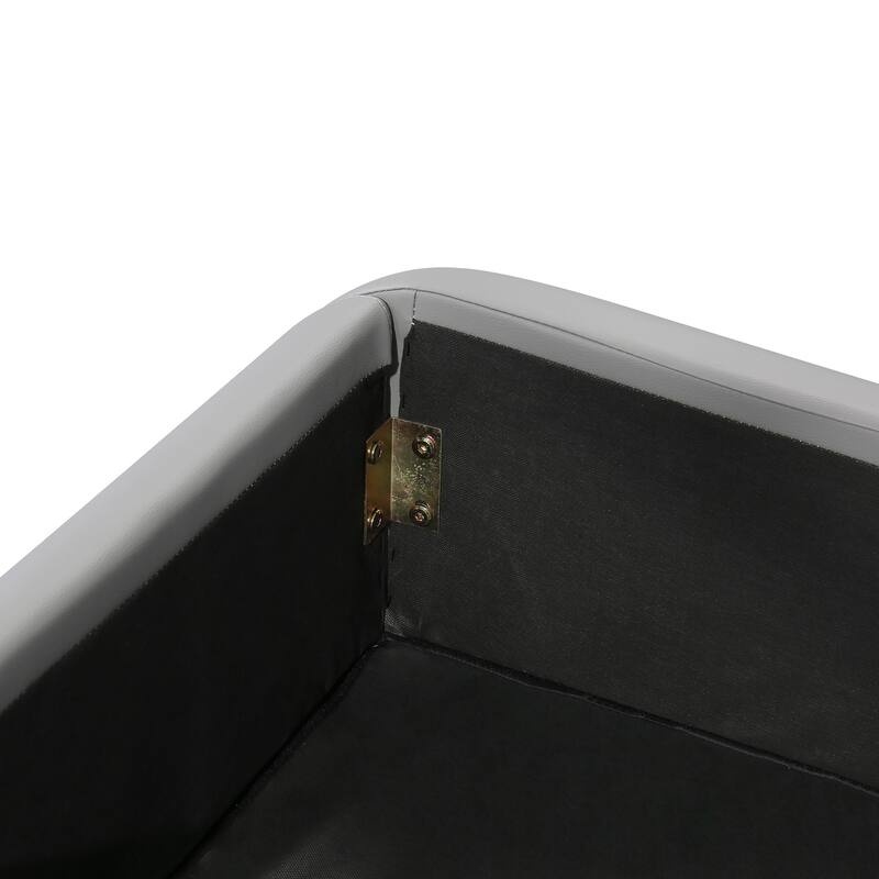 Queen Size Storage Bed Sleigh Bed Platform Bed with Hydraulic Storage System and LED Headboard Sleigh Design Low Profile Bed