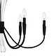 preview thumbnail 5 of 7, Cecily 6-Light Matte Black Chandelier