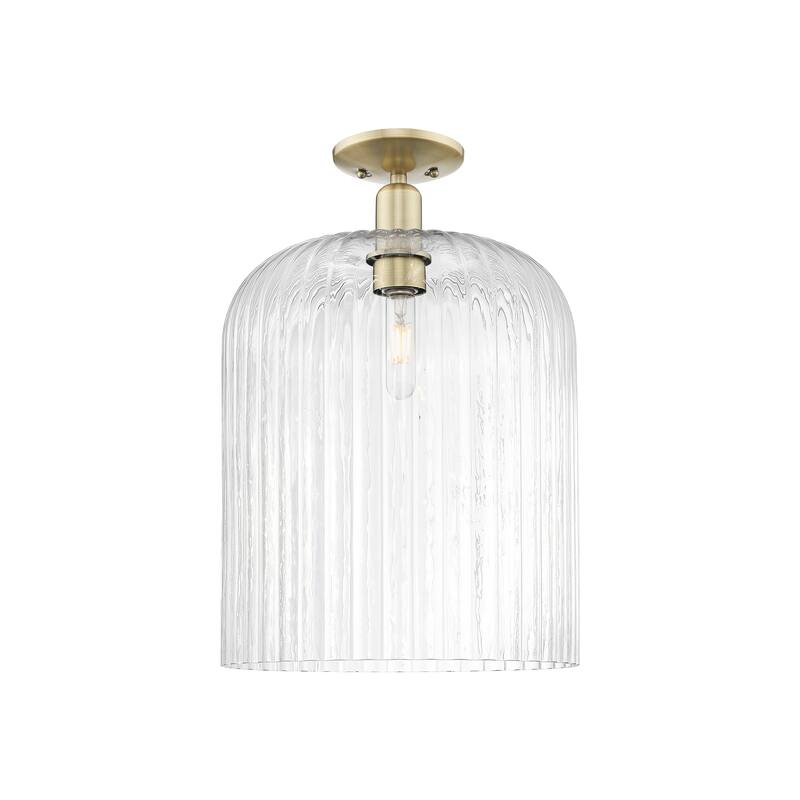 Innovations Lighting Downtown Urban - Bridal Veil - 1 Light 12" Semi-Flush Mount Light