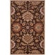 preview thumbnail 29 of 122, Patchway Handmade Classic Floral Wool Area Rug 10' x 14' - Chocolate - Rectangle