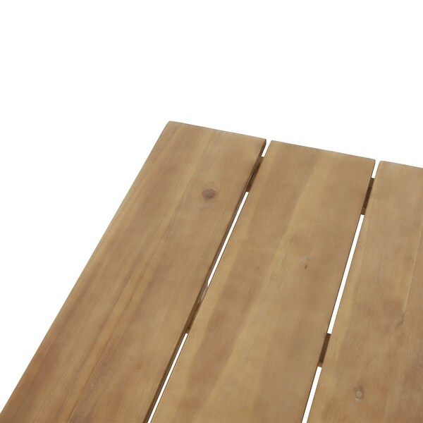 Kiara Acacia Wood Outdoor Coffee Table by Christopher Knight Home