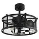 preview thumbnail 1 of 7, Vaxcel Lighting Humboldt 21" 3 Blade Indoor Ceiling Fan with A Wire Black