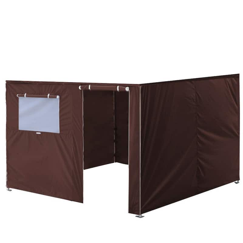 Aeocia Full Zippered Walls for 10x10 Easy Pop Up Canopy Tent 4 Sidewalls ONLY
