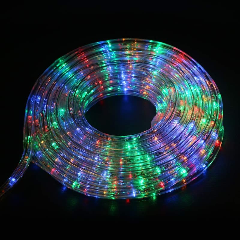 Ainfox 50/100ft LED Rope Light Outdoor Christmas Decorative Party Lighting - 50FT - Multi