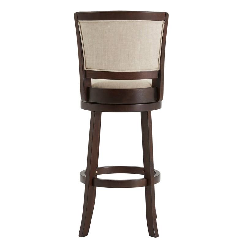Menas Upholstered Back Swivel Stool by iNSPIRE Q Classic