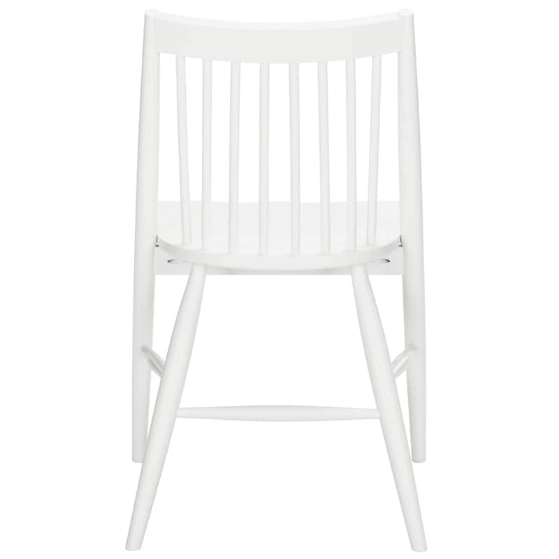 SAFAVIEH Dining 19-inch Wren White Spindle Dining Chair (Set of 2) - 21"W x 22"D x 34"H