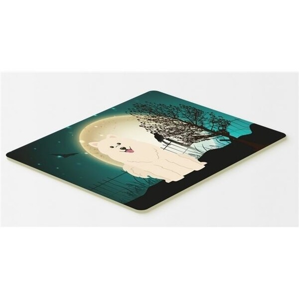 Carolines Treasures BB2220CMT Halloween Scary Samoyed Kitchen or Bath Mat 20 x 30