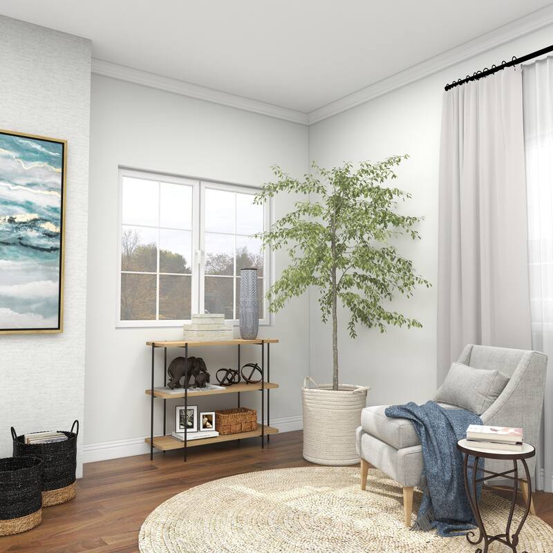 Gray Ceramic Vase with Varying Patterns