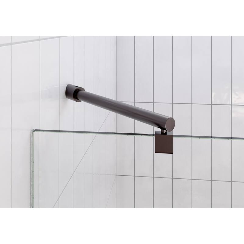 Glass Warehouse 47.5 in. W x 78 in. H Glass Hinged Pivot Frameless 3 Panel Inline Shower Door in