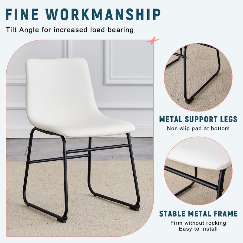 Classic PU Leather Chairs, A stylish seat perfect for modern industrial style environments