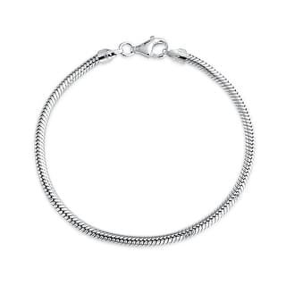 9 Inch Sterling Silver Bracelets Online At Our Bling Jewelry Sterling Silver Snake Chain Bracelet 3mm For European Charms Bead
