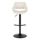 preview thumbnail 87 of 144, Silver Orchid Svellingen Adjustable Bar Stool with Rounded T Footrest - Set of 2