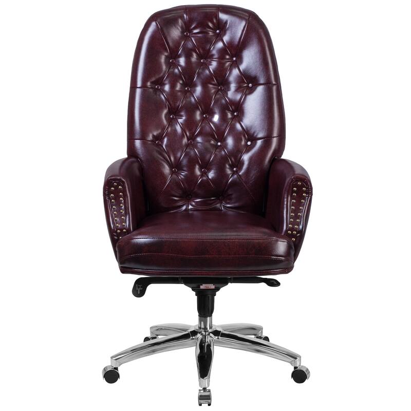 High Back Tufted LeatherSoft Executive Swivel Ergonomic Office Chair