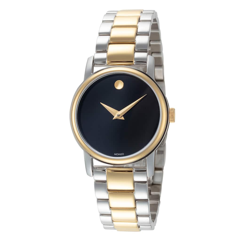 Movado Women's Classic Museum 27.2mm Quartz Watch 2100018 - Black - One Size