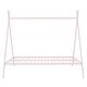 preview thumbnail 11 of 21, Full Size Bed Tent Frame with Metal Floor Playhouse, Slat Support for Kids' Bedroom Furniture, No Box Spring Required