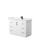 Option White, Black Trim, White Cultured Marble Top