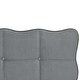 preview thumbnail 10 of 8, Velvet Platform Bed with Comfortable Headboard, LED Frame and Stylish Metal Bed Legs, Full Size, Grey