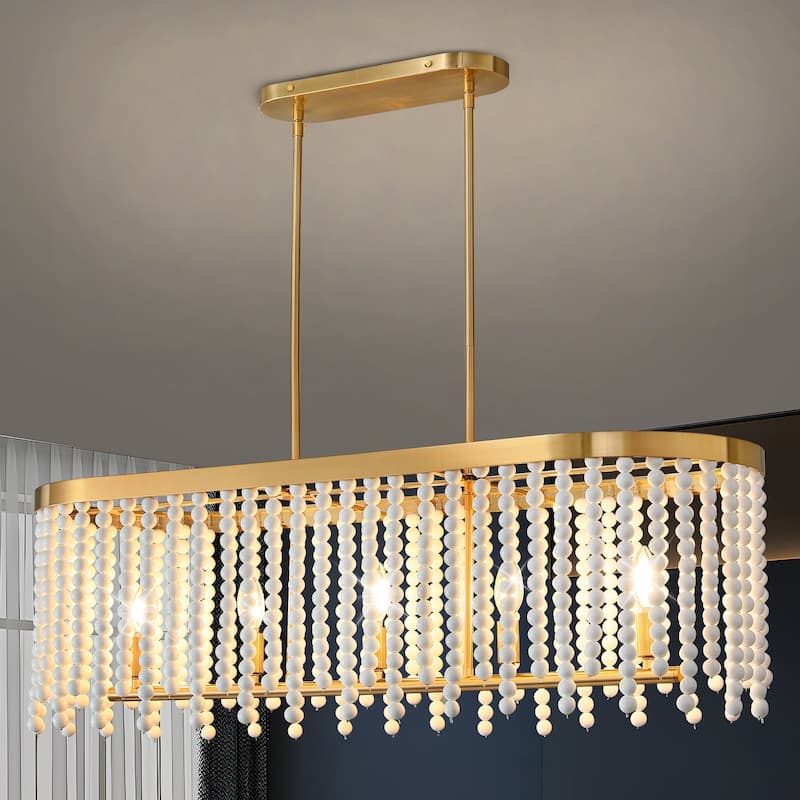 Modern Chandelier Dimmable Black and Gold Drum Chandeliers Light Fixture for Living Room Dining Room - 5-Light - Gold