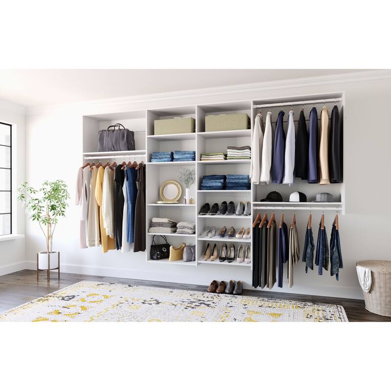 Easy Track 10 Ft. W. Dual Tower Classic Laminate Closet Kit